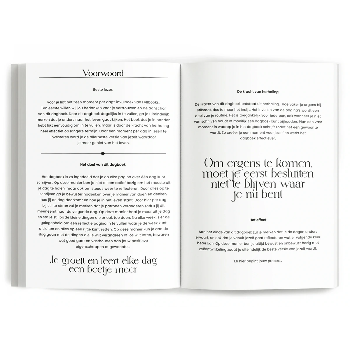 Een moment per dag dagboek - Beige