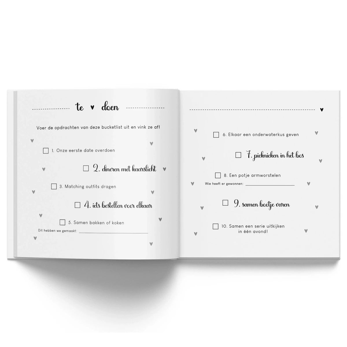 Liefdesboek voor koppels - Beige met Goudfolie