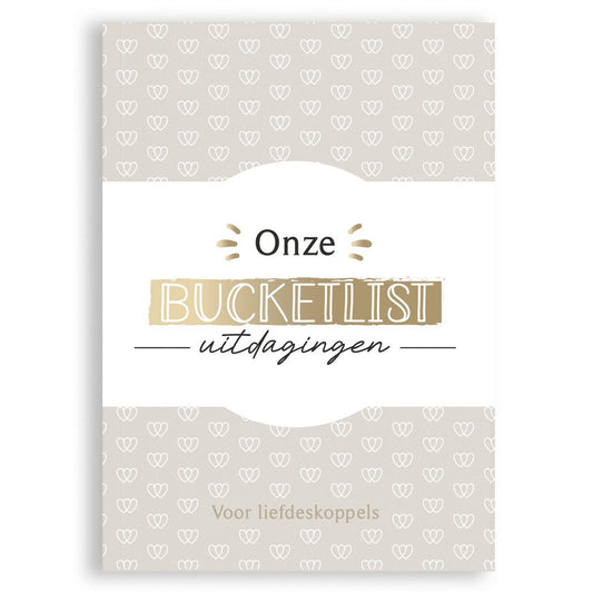 Bucketlist boek - Onze bucketlist uitdagingen 'voor liefdeskoppels'