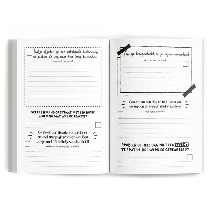 Bucketlist boek - Mijn bucketlist uitdagingen