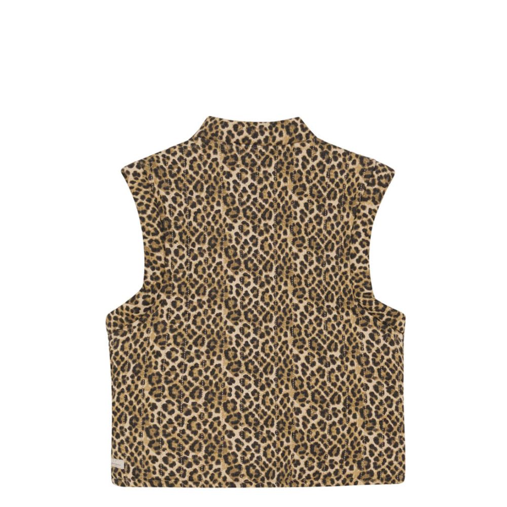 Daily 7 - Padded Animal Gilet Latte Sand