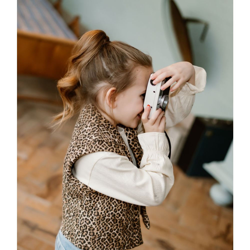 Daily 7 - Padded Animal Gilet Latte Sand