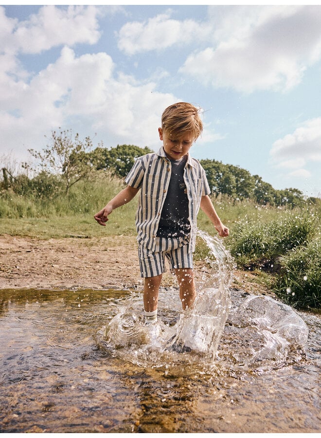 Daily7 Korte broek met streep Thunderstorm