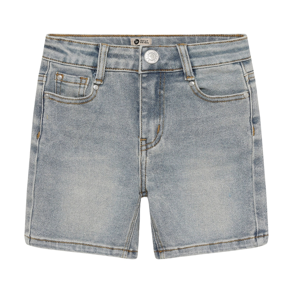 Daily7 Korte spijkerbroek - Used medium Denim