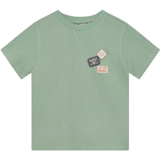 Daily7 - T-shirt Badge - Green milieu