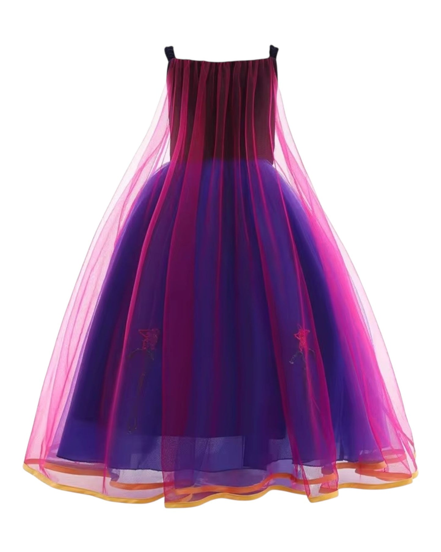 Anna Prinsessenjurk met Cape - luxe verkleedjurk