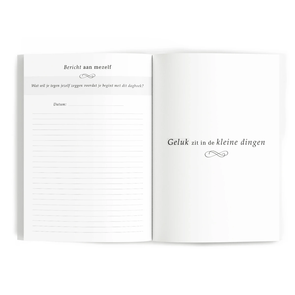 Dagboek voor Dankbaarheid - Linnen crème met goudfolie