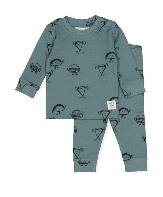 Feetje pyjama Jack Snack Premium Sleepwear – Petrol