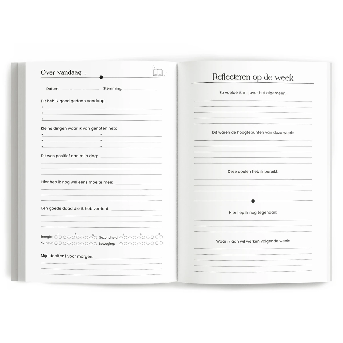 Een moment per dag dagboek - Roestroze