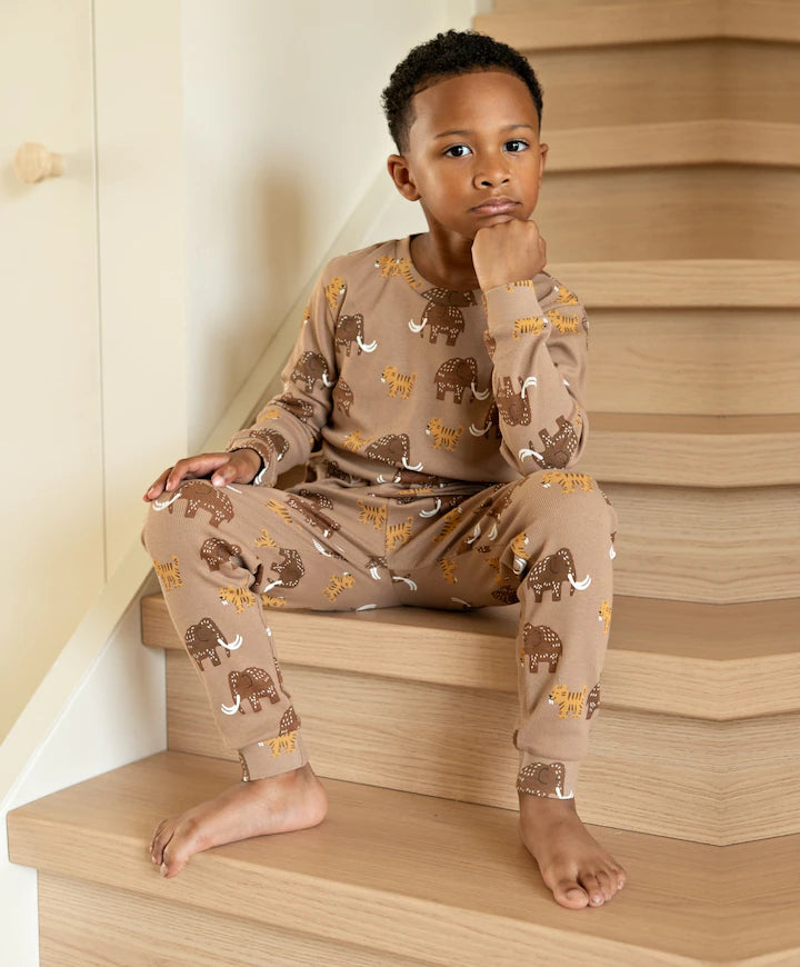 Feetje pyjama Milo Mammoth Premium Sleepwear – Taupe