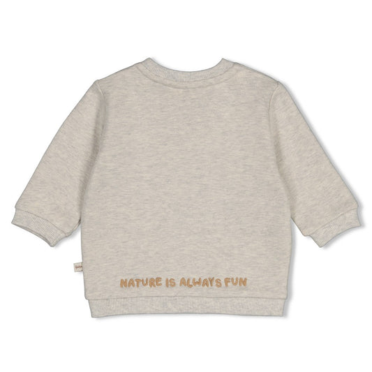 Feetje Sweater - Tiny Timber Tales Grijs melange