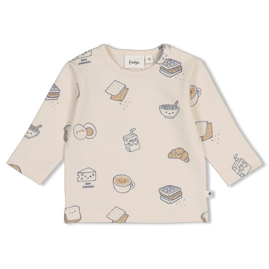 Feetje - Longsleeve AOP - Breakfast buddy - Creme