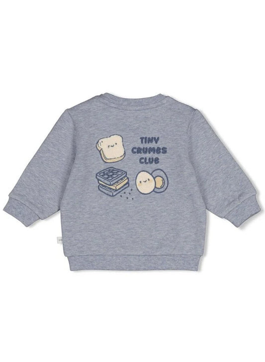 Feetje - Sweater - Breakfast buddy - Blauw melange