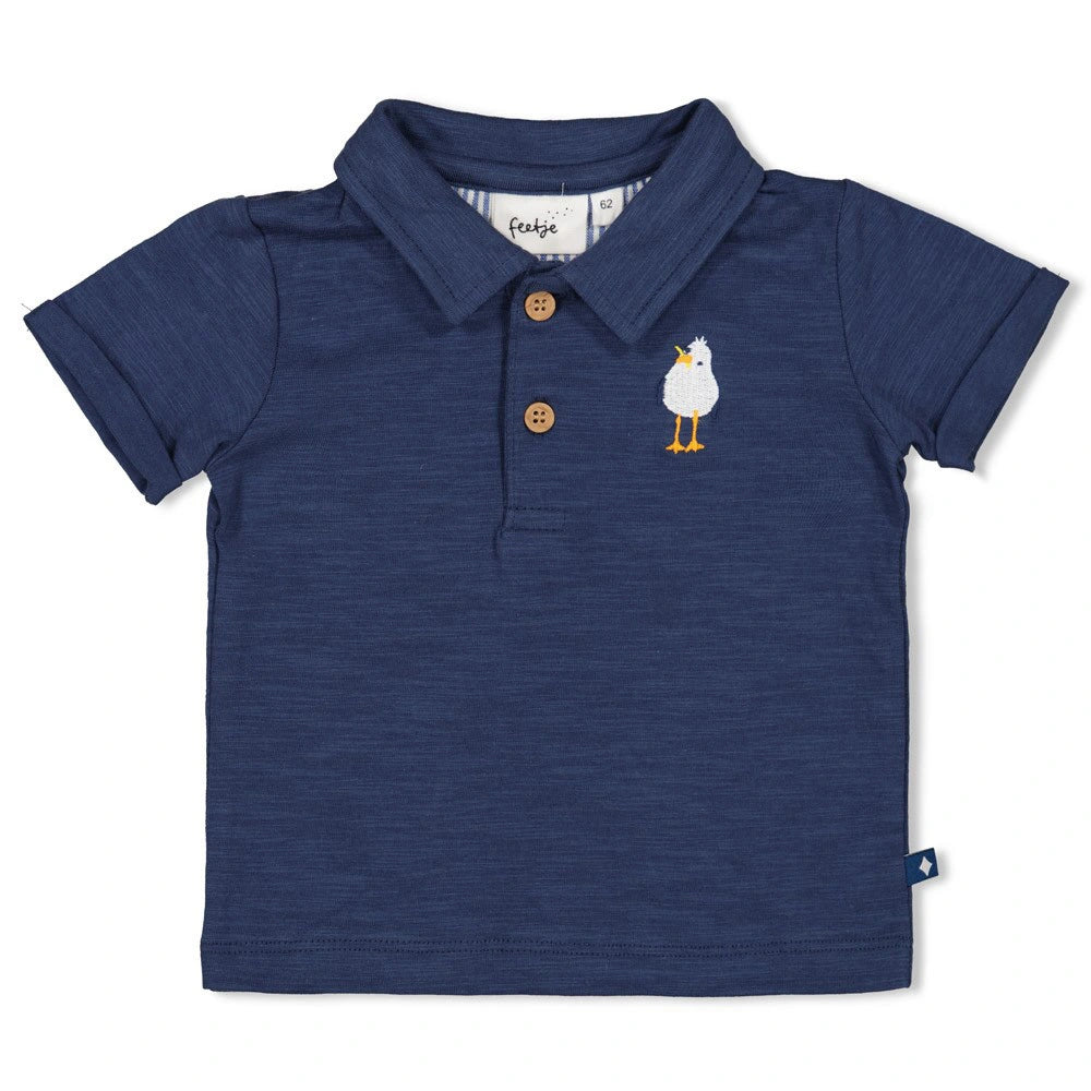 Feetje - jongens polo - Seaside Happiness Indigo