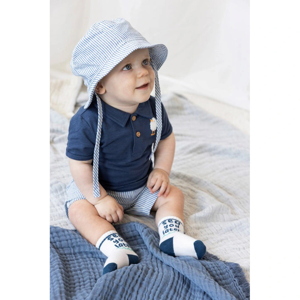 Feetje - Short korte broek streep - Seaside Happiness Chambray