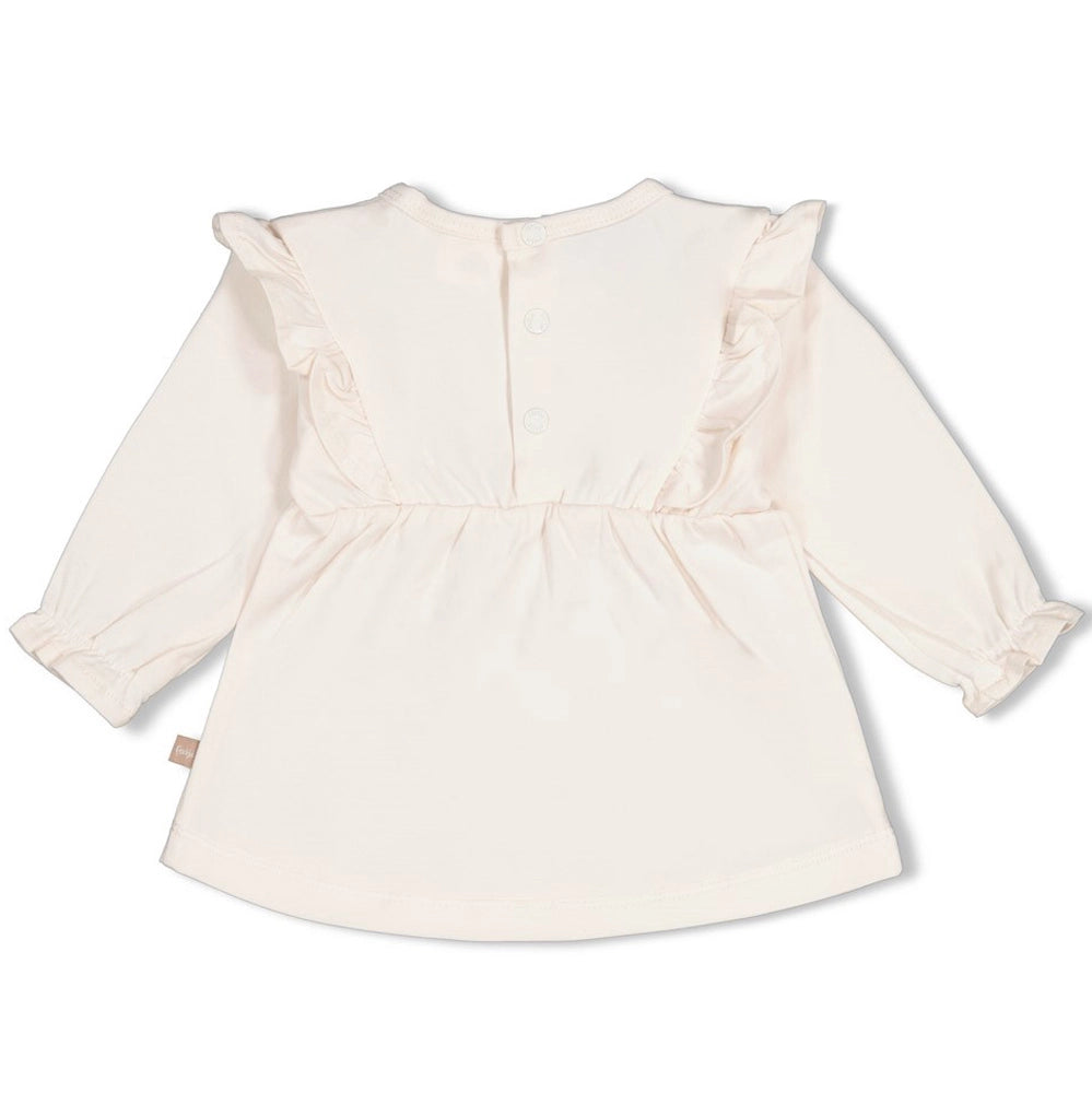 Feetje meisjes longsleeve My Little Love - hartjes en ruches