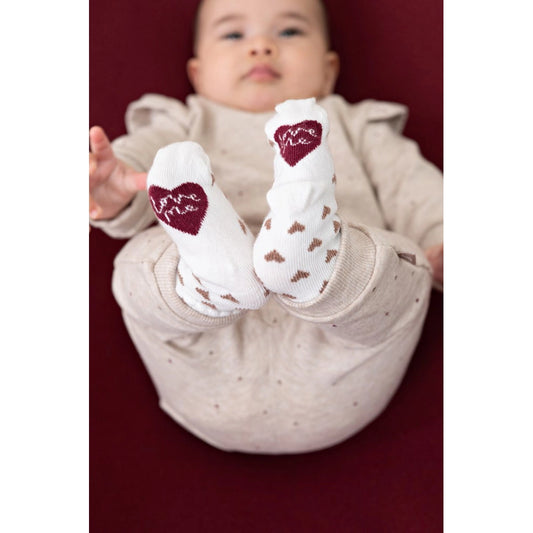 Feetje sokken My Little Love in offwhite