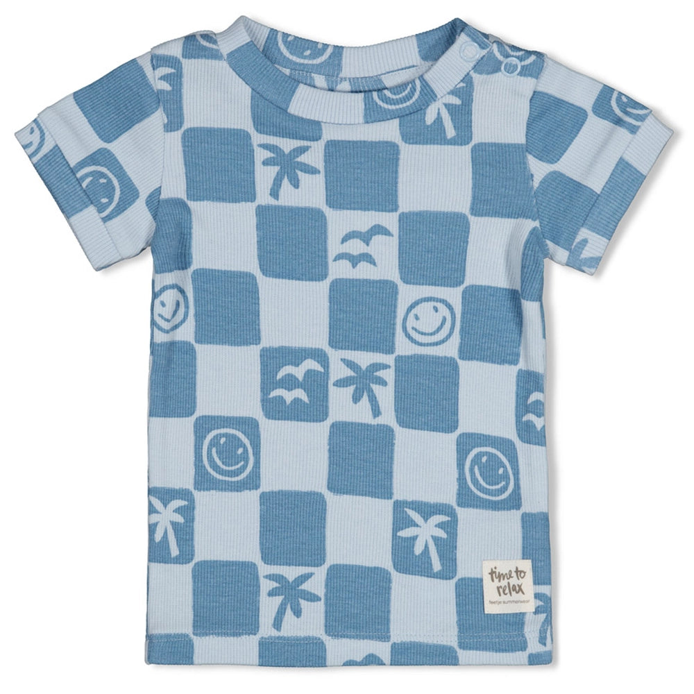 Feetje premium jongens shortama - Chase Check - zomer pyjama