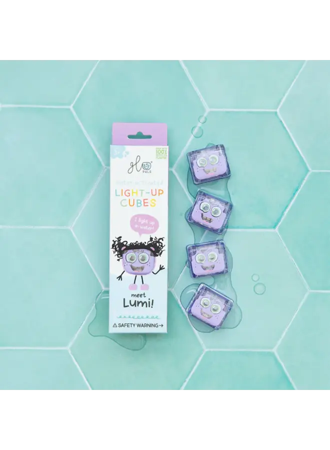 Glo Pals Lichtblokjes Lumi paars 4 stuks