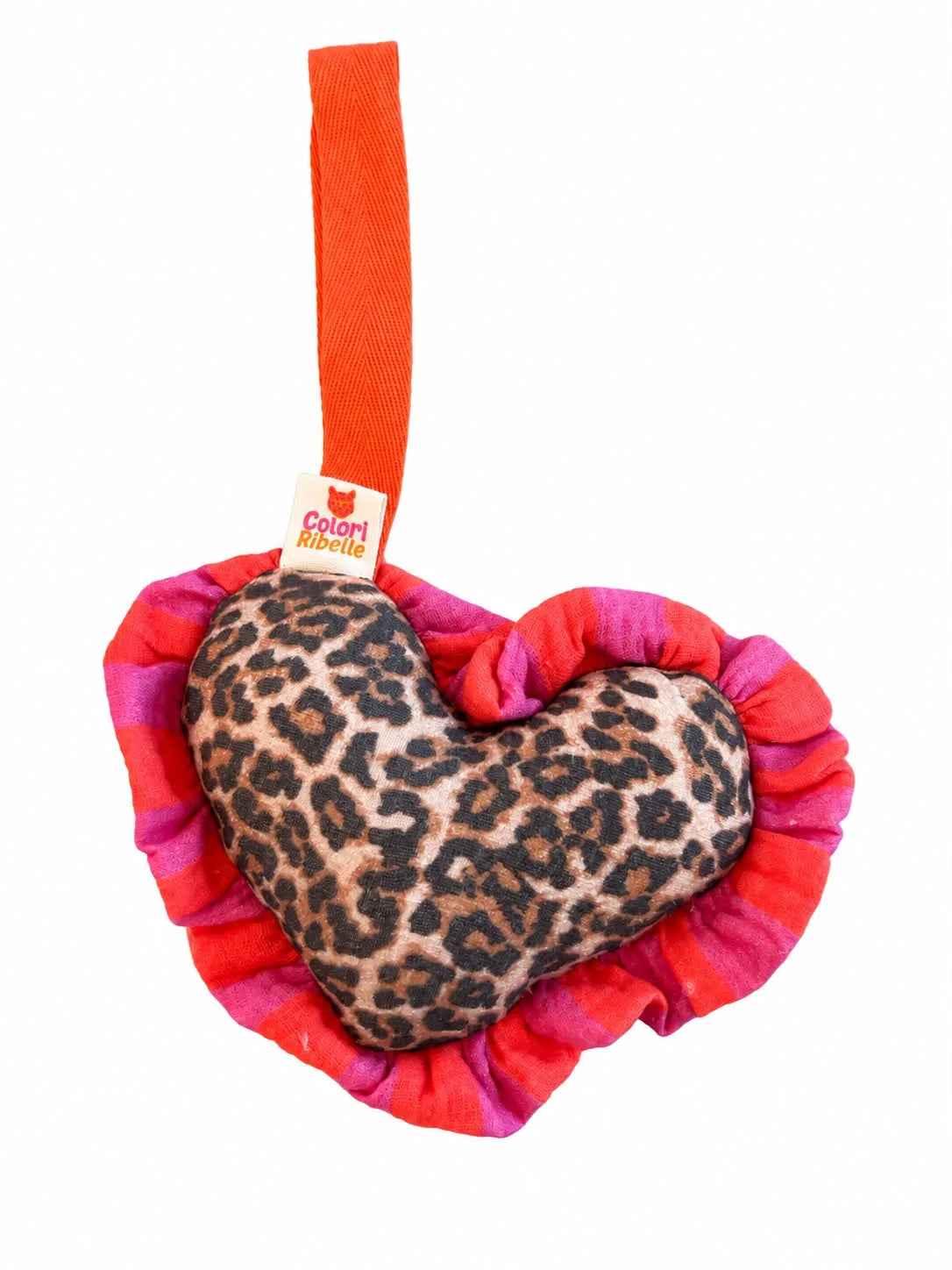 Colori Ribelle - Speenknuffel heart leopard