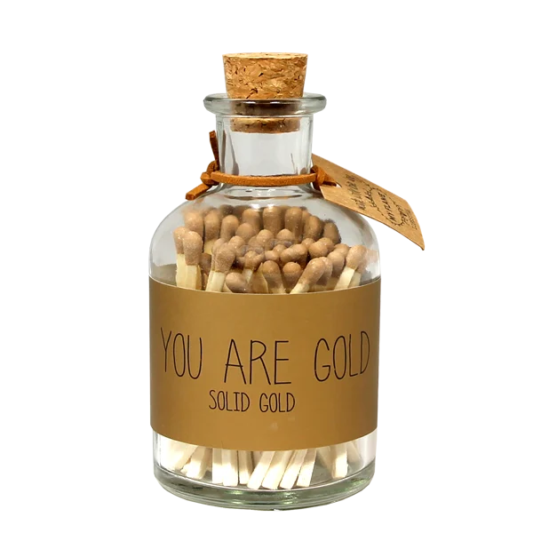 My Flame Lucifers Goud - You are gold