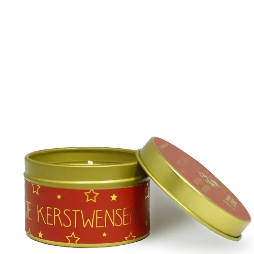 My Flame - Sojakaars xs - blikje kerstwensen rood - geur: Winterglow