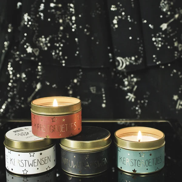My Flame - Sojakaars xs - blikje kerstwensen rood - geur: Winterglow