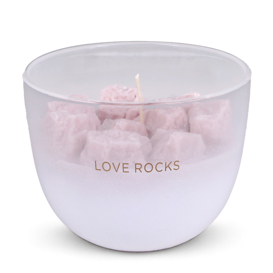 Soy candle My Flame - Love rocks - Green Tea Time