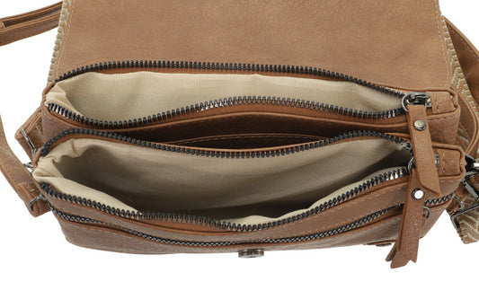 I'm Dutch Camel Crossbody / Schoudertasje Rochdale