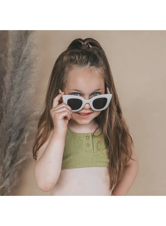 Zonnebril Solid | Cat Eye Sunglasses | White Swan