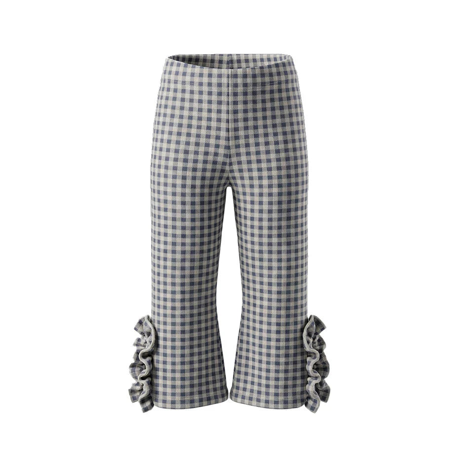 Your Wishes Flared Legging Check Multicolor
