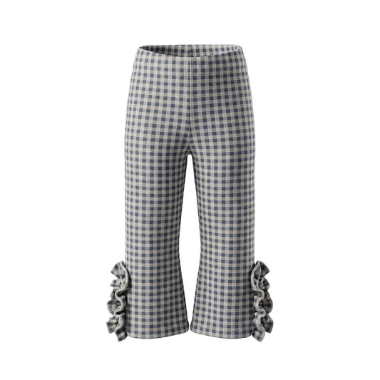 Your Wishes Flared Legging Check Multicolor