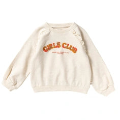 Your Wishes - Girls club - Reglan sweater lange mouw - White swan