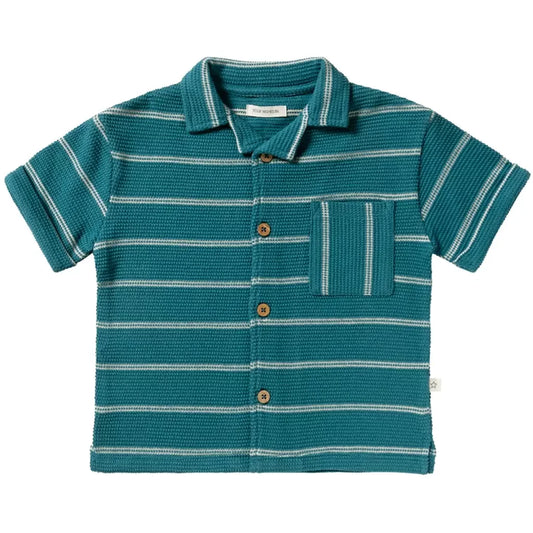 Your Wishes – Structure Stripe – Loose Shirt – Dragonfly