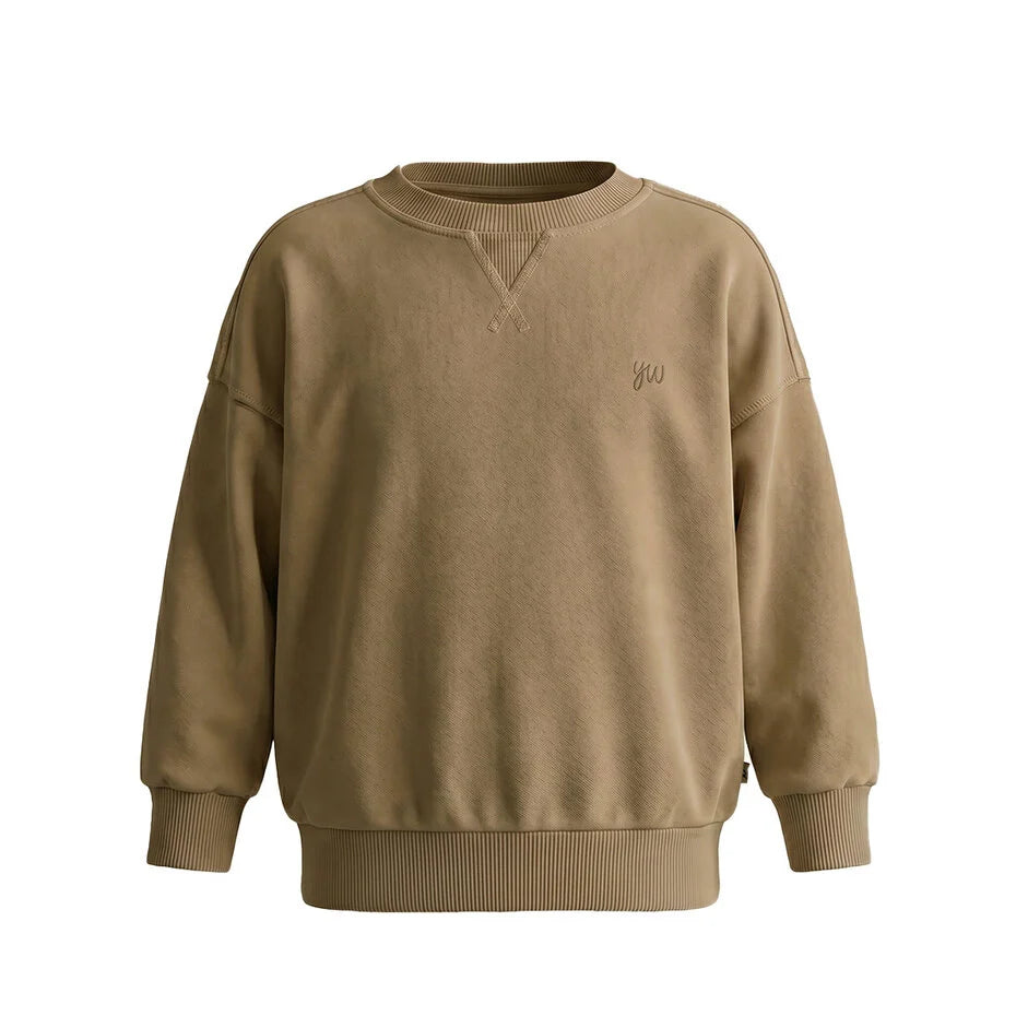 Your Wishes Oversized Sweater Garment Dye Kelp