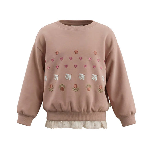 Your Wishes Solid Sweater Stucco