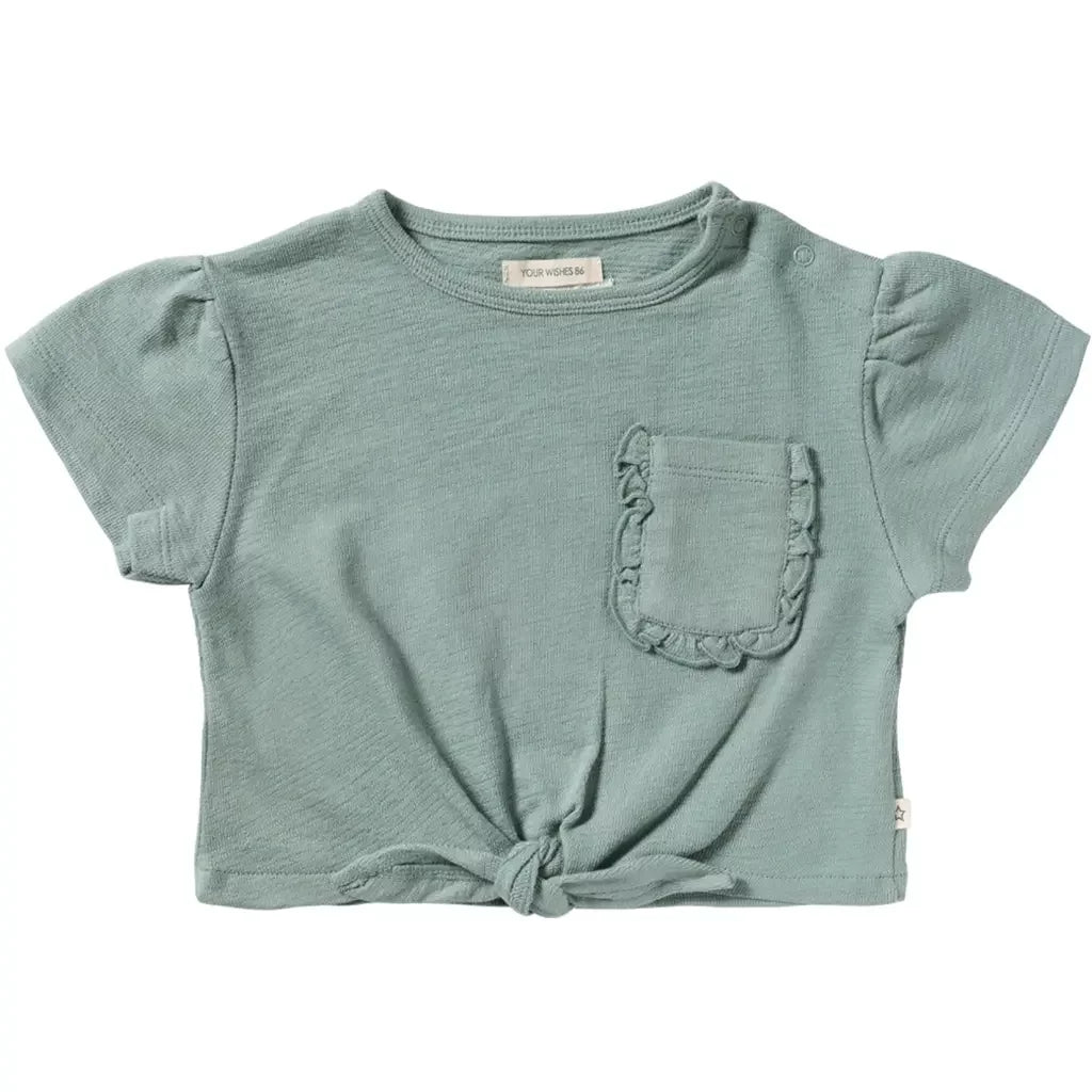 Your Wishes - T-shirt front tie jersey Ocean