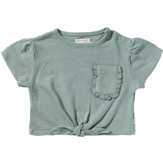 Your Wishes - T-shirt front tie jersey Ocean