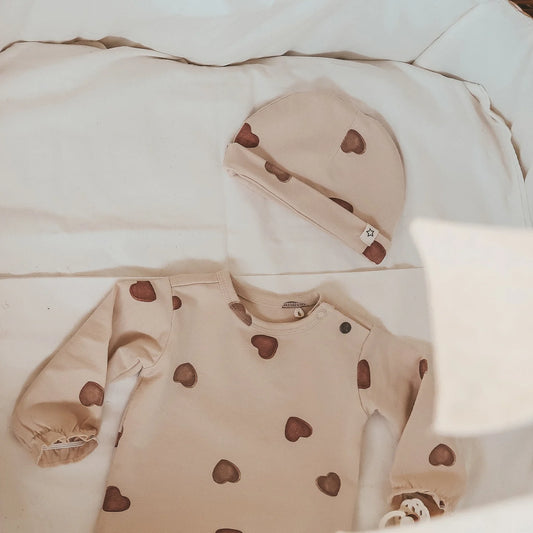 Your Wishes Newborn Hat | Candy Oyster Gray