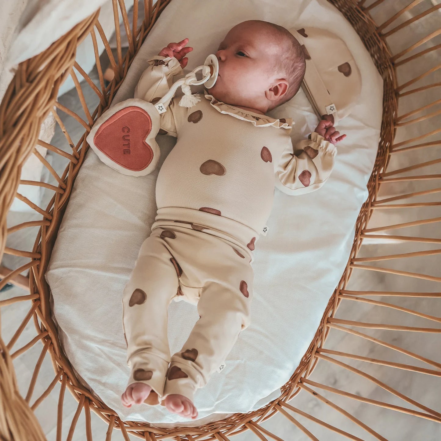 Your Wishes Newborn Hat | Candy Oyster Gray